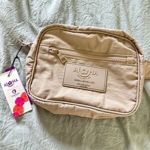 ALOHA Collection Beige Crossbody Bag